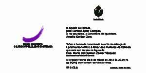 invitación premio á muller