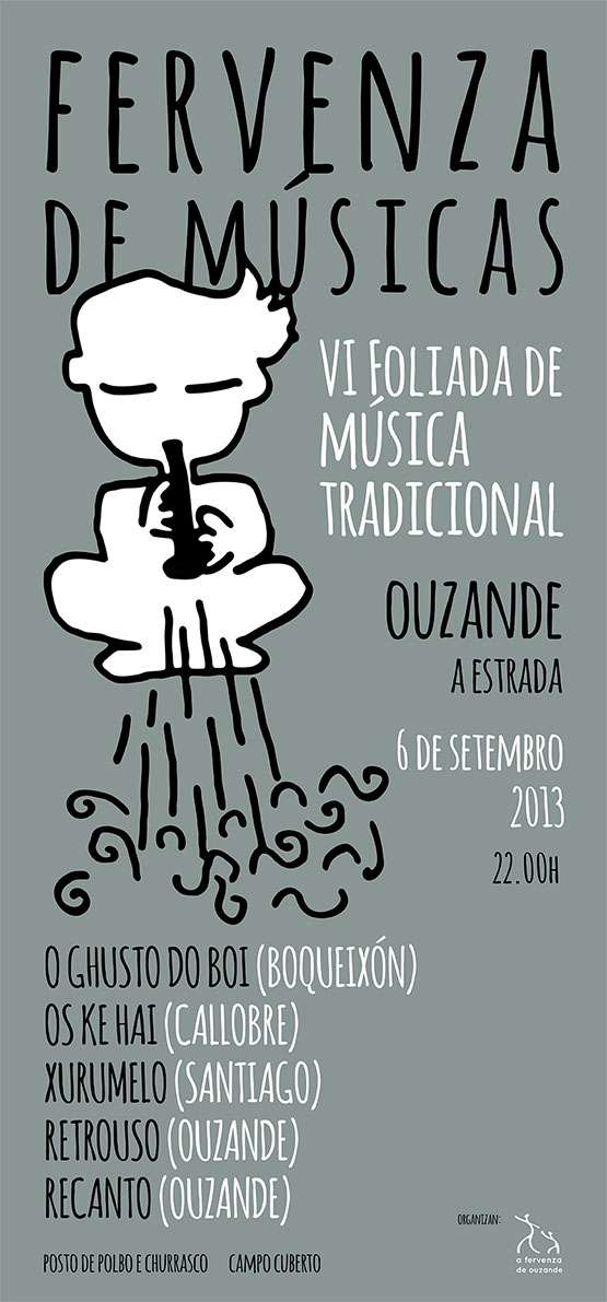 cartel fervenza de músicas 2013 cont